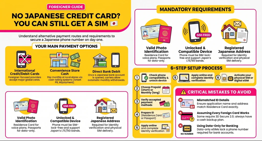 Guide for Japanese SIM Cards without credit card